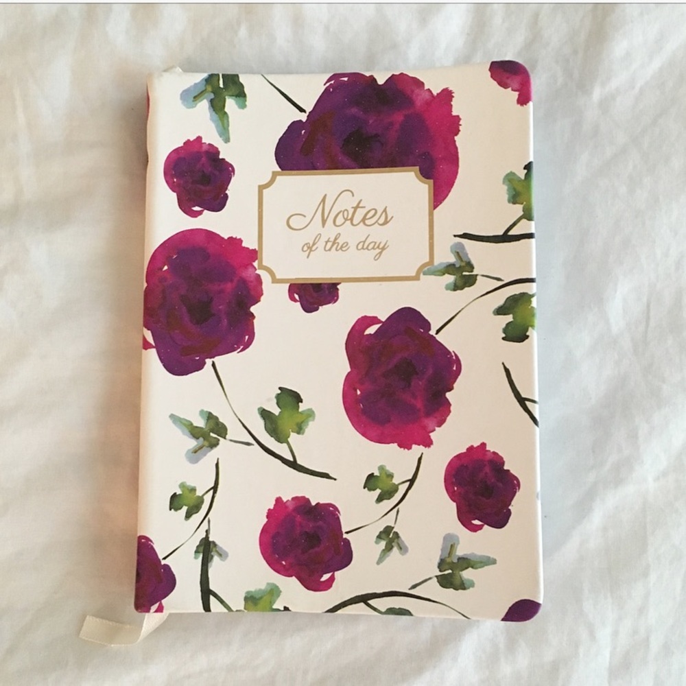 Rose Print Note of the Day Journal - Lined